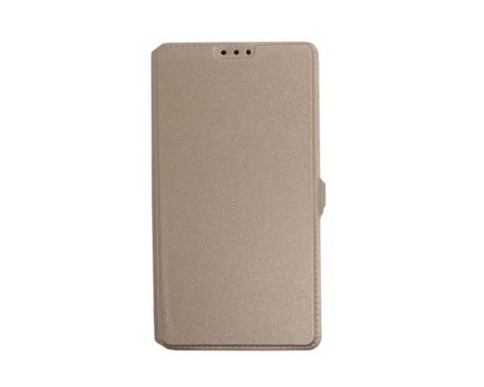 Tel1 Book Pocket Stand Case Θήκη Πορτοφόλι - Χρυσό (Xiaomi Mi Max)