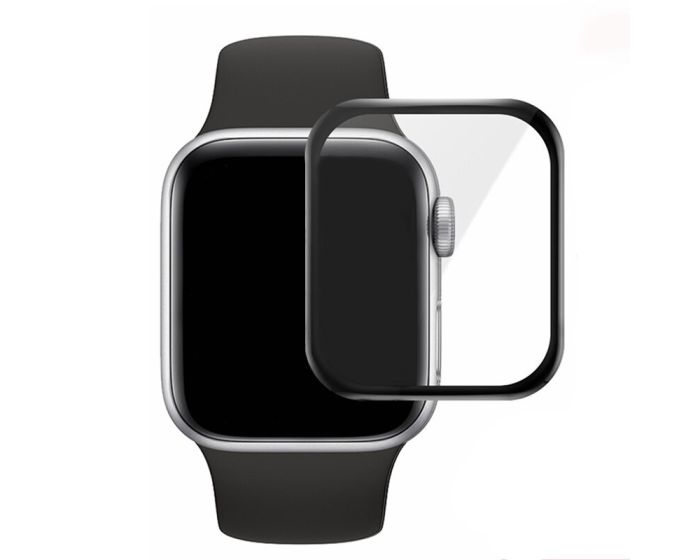 Acrylic Full Glue Εύκαμπτο Αντιχαρακτικό Tempered Glass Black (Apple Watch 40mm Series 5/6/SE)