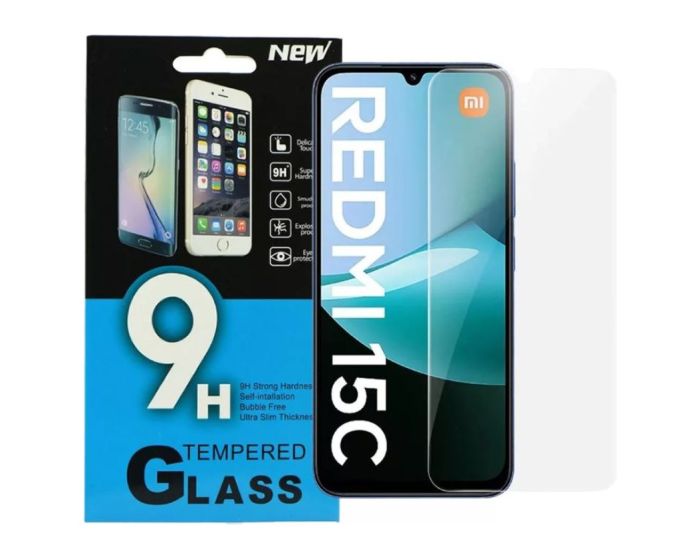 Αντιχαρακτικό Γυάλινο Προστατευτικό 9Η Tempered Glass Screen Prοtector (Xiaomi Redmi 15C 4G / 5G)