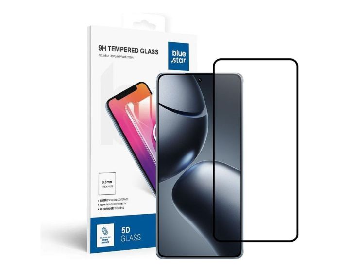 Blue Star Full Glue Full Face Black Αντιχαρακτικό Γυαλί 9H Tempered Glass (Xiaomi 14T) - MT83527