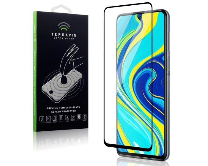 Terrapin Fullface Tempered Glass (006-121-022) Αντιχαρακτικό Γυάλινο Screen Protector - Black (Xiaomi Redmi Note 9s / 9 Pro / 9 Pro Max)