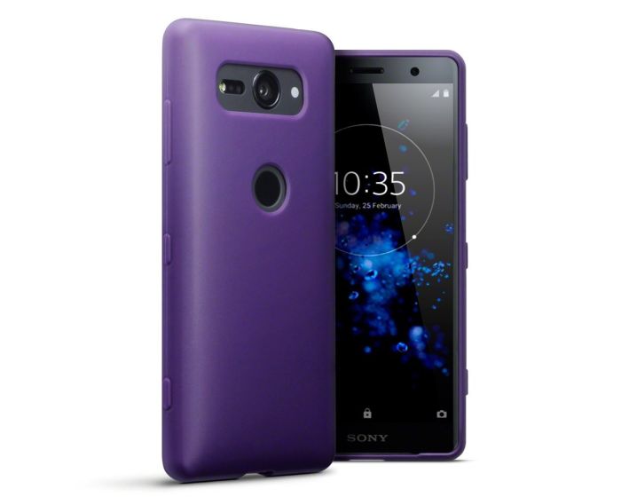 Terrapin Θήκη Σιλικόνης Slim Fit Silicone Case (118-005-468) Purple Matte (Sony Xperia XZ2 Compact)