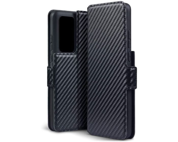Terrapin Θήκη Πορτοφόλι Wallet Case (117-083-245) Carbon Fibre Black (Huawei P40)