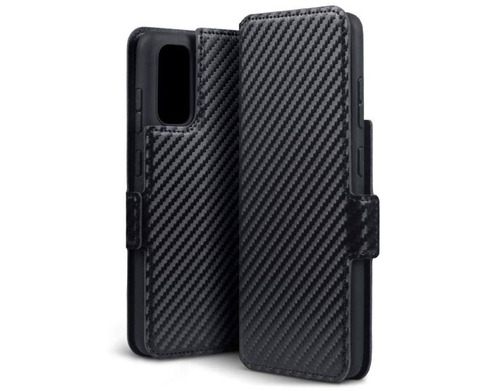 Terrapin Θήκη Πορτοφόλι Wallet Case (117-002a-233) Carbon Fibre Black (Samsung Galaxy S20)