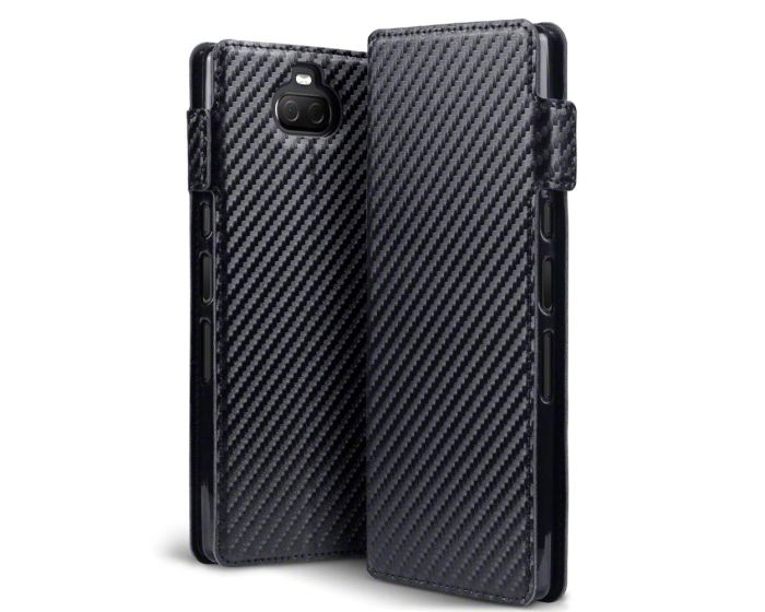 Terrapin Θήκη Πορτοφόλι Wallet Case (117-005-655) Carbon Fibre Black (Sony Xperia 10 Plus)
