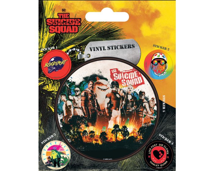 The Suicide Squad (Team) Vinyl Sticker Pack - Σετ 5 Αυτοκόλλητα