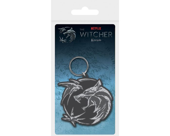 The Witcher (Wolf Swallow Star) Rubber Keychain - Μπρελόκ