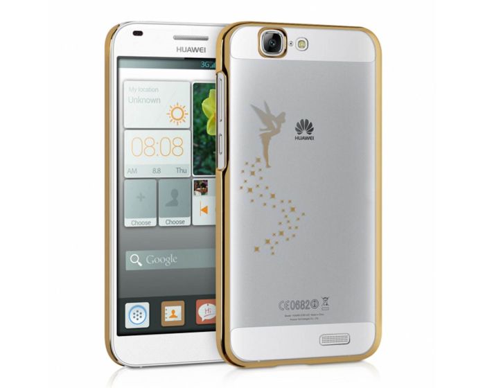 Ultra Thin Crystal Glitter Fairy Case (26782.21) Πλαστική Θήκη Gold (Huawei Ascend G7)