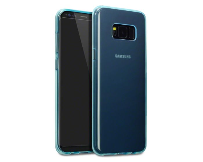 Terrapin Θήκη Σιλικόνης Slim Fit Silicone Case (118-002-615) Ημιδιάφανη Γαλάζια (Samsung Galaxy S8 Plus)