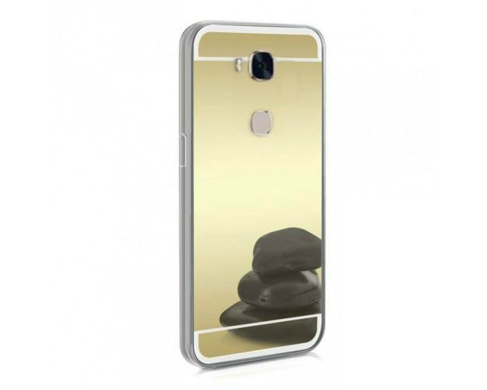 Forcell Mirror Slim Fit Gel Case Θήκη Σιλικόνης Gold (Huawei Honor 5X)