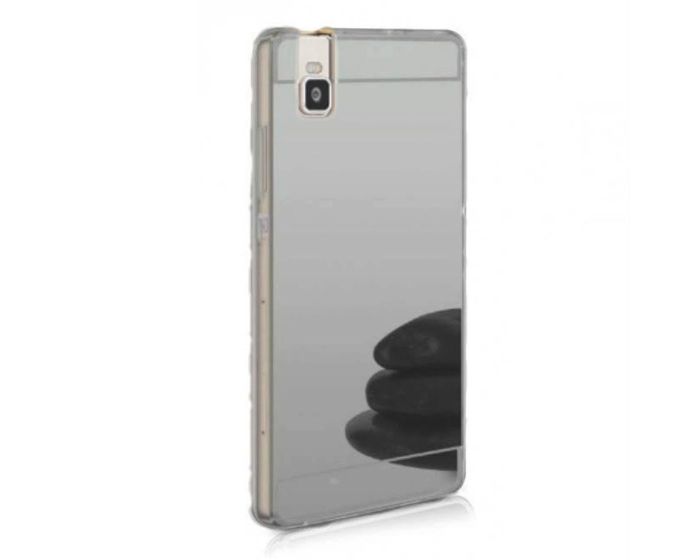 Forcell Mirror Slim Fit Gel Case Θήκη Σιλικόνης Silver (Huawei Honor 7i / Huawei Shot X)