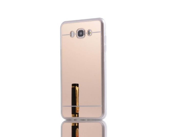 Forcell Mirror Slim Fit Gel Case Θήκη Σιλικόνης Gold (Samsung Galaxy J1 II 2016)