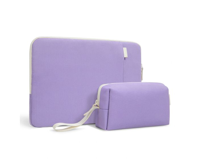 Tomtoc Lady Collection A23 Jelly Sleeve with Pouch Τσάντα και Τσαντάκι για MacBook / Laptop 13'' - Violet