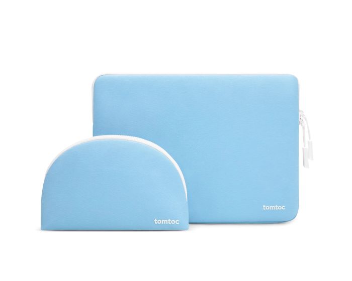 Tomtoc Lady Collection A27 Shell Sleeve with Pouch Τσάντα και Τσαντάκι για MacBook / Laptop 13'' - Blue