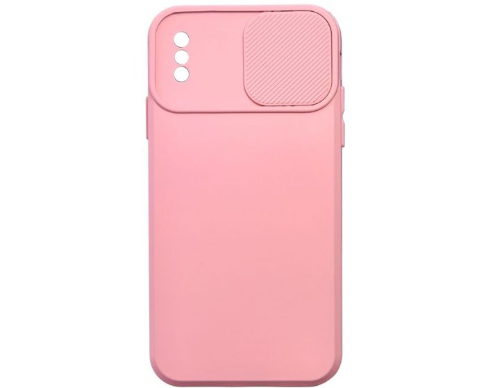 TPU Cover with Camshield Θήκη με Κάλυμμα Κάμερας - Light Pink (iPhone X / Xs)