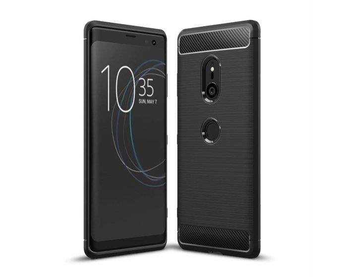 TPU Carbon Rugged Armor Case Black (Sony Xperia XZ3)