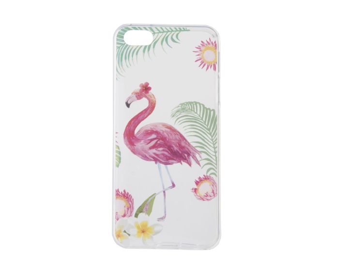 Forcell Slim Fit Gel Case Summer Flamingo Θήκη Σιλικόνης (iPhone 5 / 5s / SE)