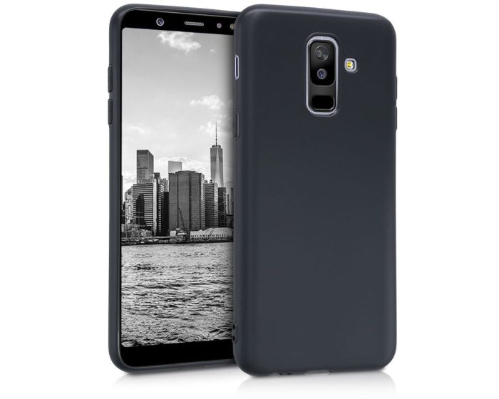 KWmobile TPU Silicone Case (45257.47) Black Matte (Samsung Galaxy A6 Plus 2018)
