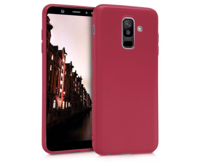 KWmobile TPU Silicone Case (45257.51) Red Matte (Samsung Galaxy A6 Plus 2018)