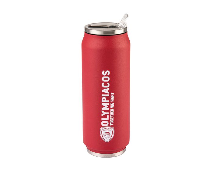 Estia Travel Cup Stainless Steel 500ml Ισοθερμικό Ποτήρι - Olympiacos B.C. Official