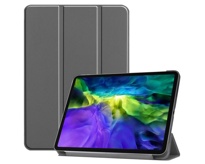 Tri-Fold Book Case με δυνατότητα Stand - Grey (iPad Pro 11" 2021 / 2022)