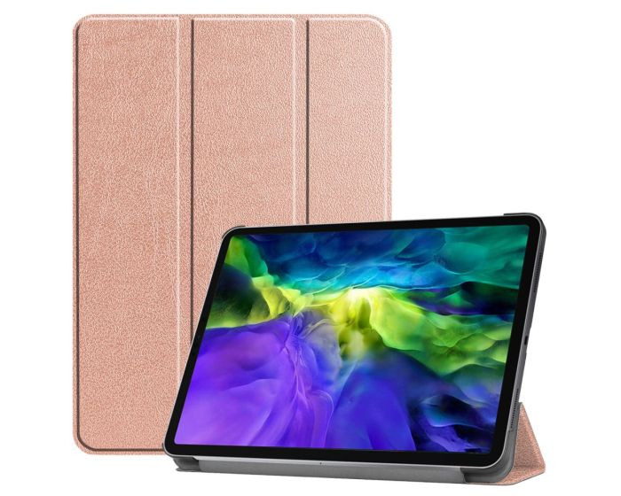 Tri-Fold Book Case με δυνατότητα Stand - Rose Gold (iPad Pro 11" 2021 / 2022)