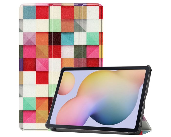 Tri-Fold Book Case με δυνατότητα Stand - Blocks (Samsung Galaxy Tab S7 / S8 11.0)