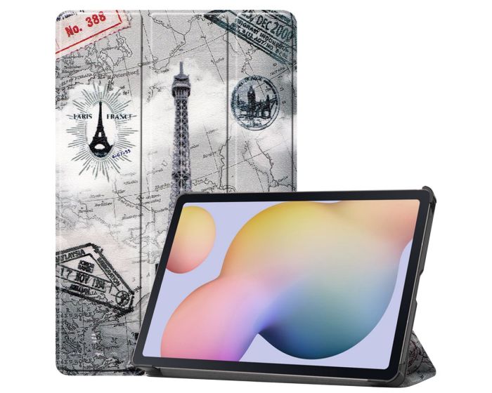 Tri-Fold Book Case με δυνατότητα Stand - Eiffel Tower (Samsung Galaxy Tab S7 / S8 11.0)
