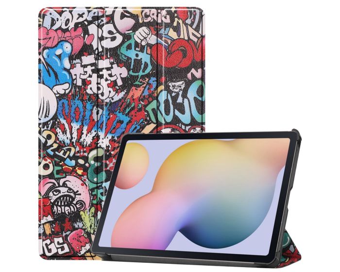 Tri-Fold Book Case με δυνατότητα Stand - Graffiti (Samsung Galaxy Tab S7 / S8 11.0)