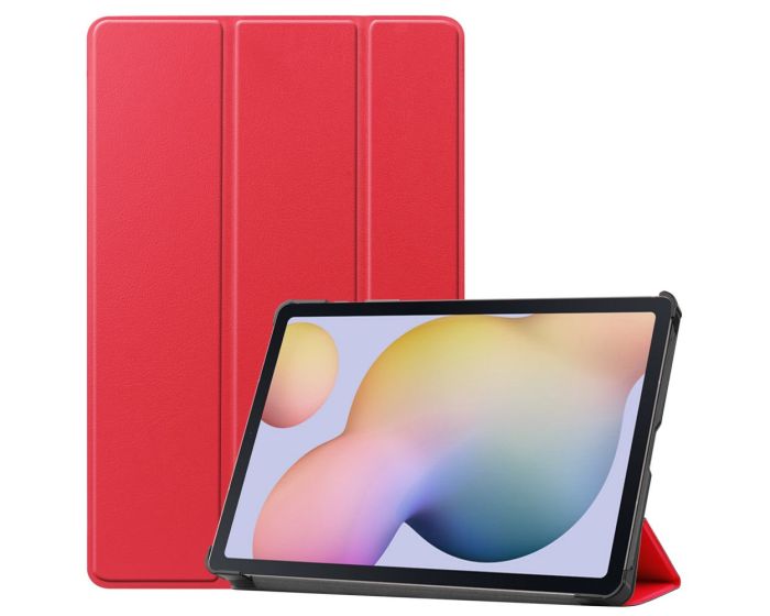 Tri-Fold Book Case με δυνατότητα Stand - Red (Samsung Galaxy Tab S7 / S8 11.0)