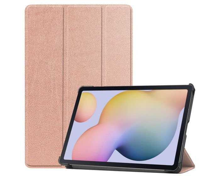 Tri-Fold Book Case με δυνατότητα Stand - Rose Gold (Samsung Galaxy Tab S7 / S8 11.0)