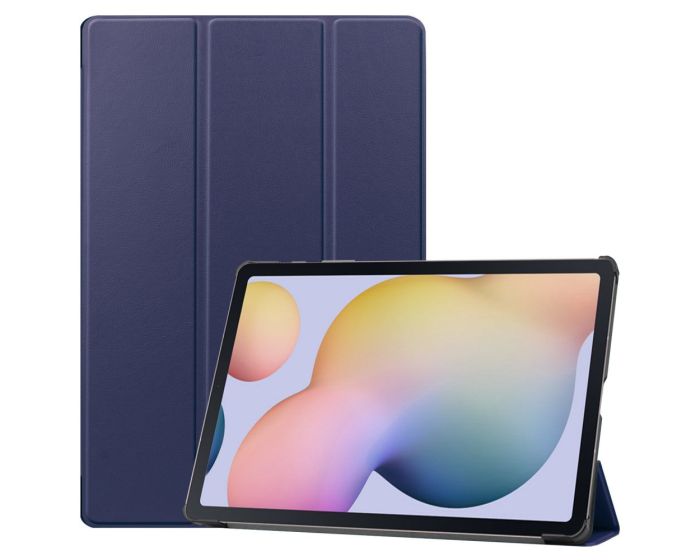 Tri-Fold Book Case με δυνατότητα Stand - Dark Blue (Samsung Galaxy Tab S7 Plus 12.4 / S8 Plus 12.4)