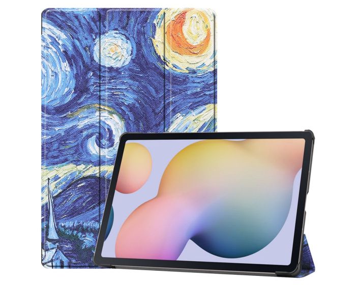 Tri-Fold Book Case με δυνατότητα Stand - Starry Night (Samsung Galaxy Tab S7 Plus 12.4 / S8 Plus 12.4)