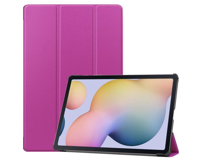 Tri-Fold Book Case με δυνατότητα Stand - Violet (Samsung Galaxy Tab S7 Plus 12.4 / S8 Plus 12.4)