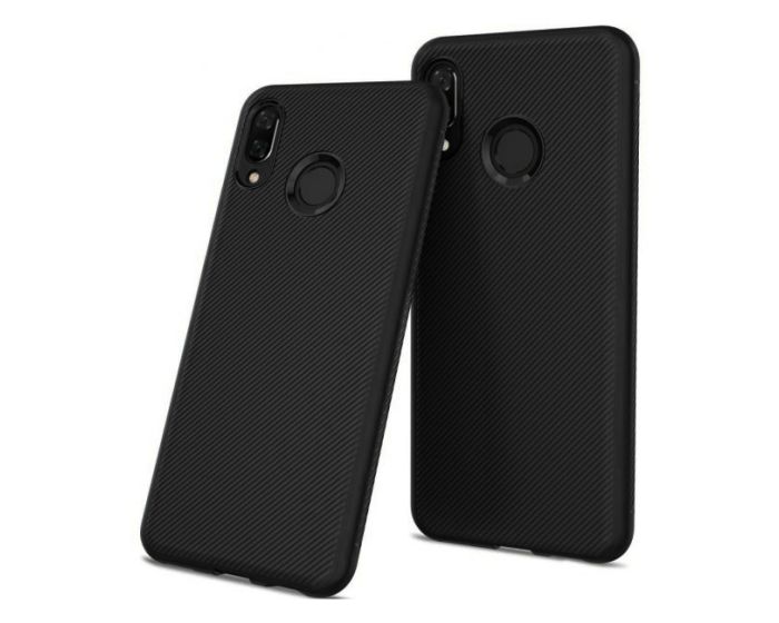 Twill Texture Soft Fitted TPU Case Black (Huawei Nova 3)