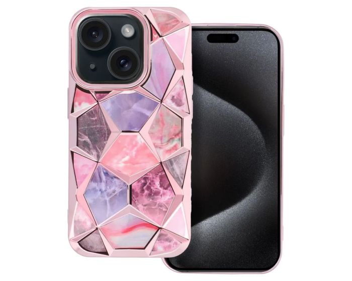 TWINKI Hybrid Dual Marble Case Θήκη Pink (iPhone 11)