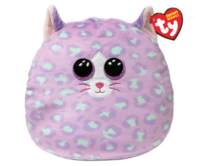 TY Squishy Beanies Cassidy Γατούλα Μωβ 25εκ