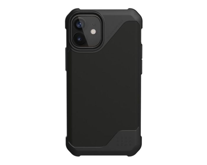 UAG Metropolis LT Smooth PU Case Ανθεκτική Θήκη Black (iPhone 12 Mini)