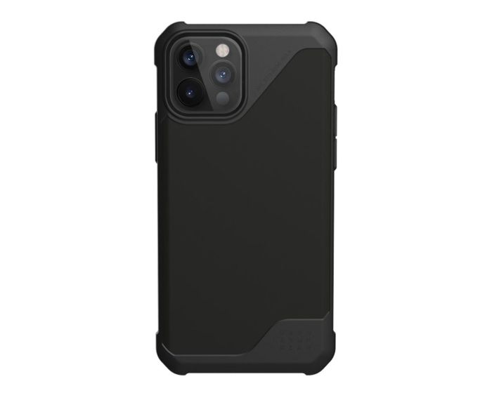 UAG Metropolis LT Smooth PU Case Ανθεκτική Θήκη Black (iPhone 12 / 12 Pro)