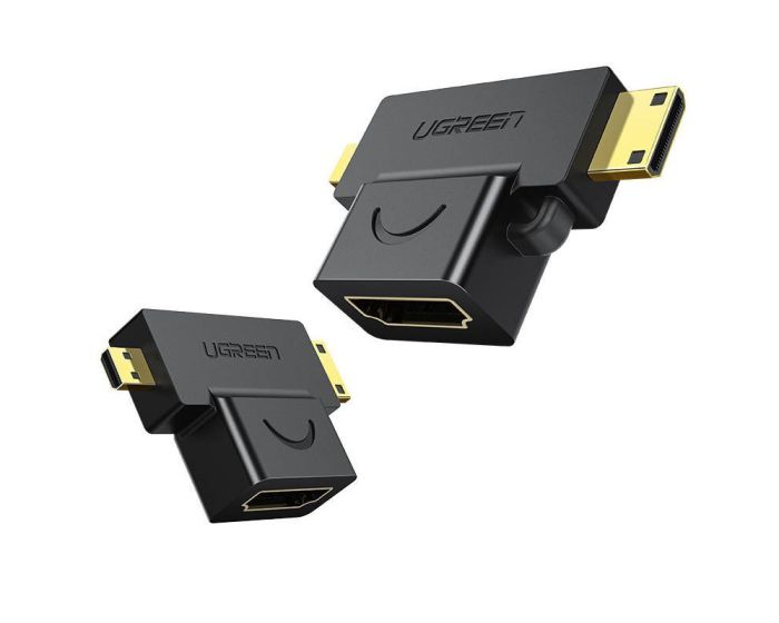 UGREEN 20144 Mini / Micro HDMI to HDMI Adapter Αντάπτορας - Black