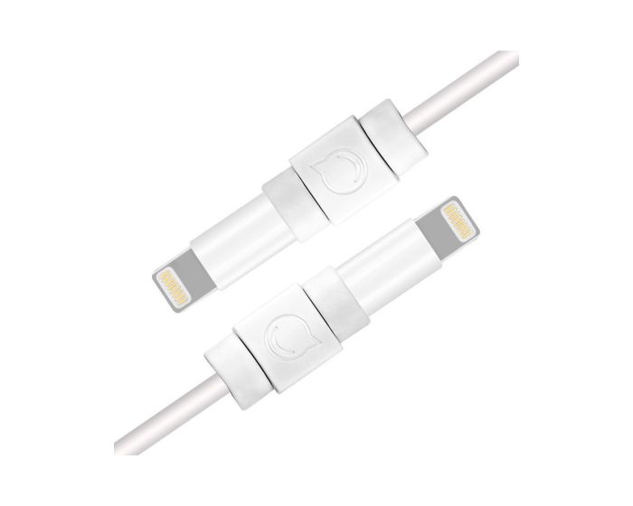 Ugreen 6x Protective Cable Plug Cover for Lightning Original (40705) Κάλυμμα Καλωδίου - White