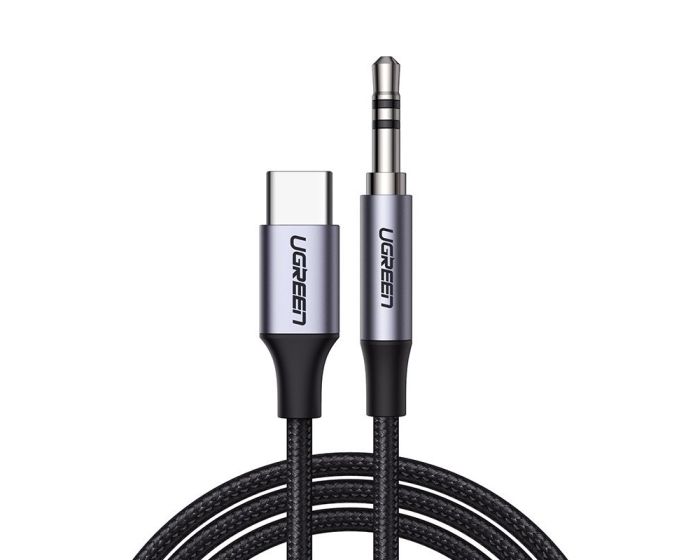 UGREEN Audio 3.5mm Mini Jack AUX to Type-C Cable (CM450 20192) Καλώδιο 1m Black