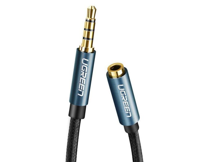 UGREEN AV118 Audio Extender Jack 3.5mm AUX Καλώδιο 1.5m Black / Blue