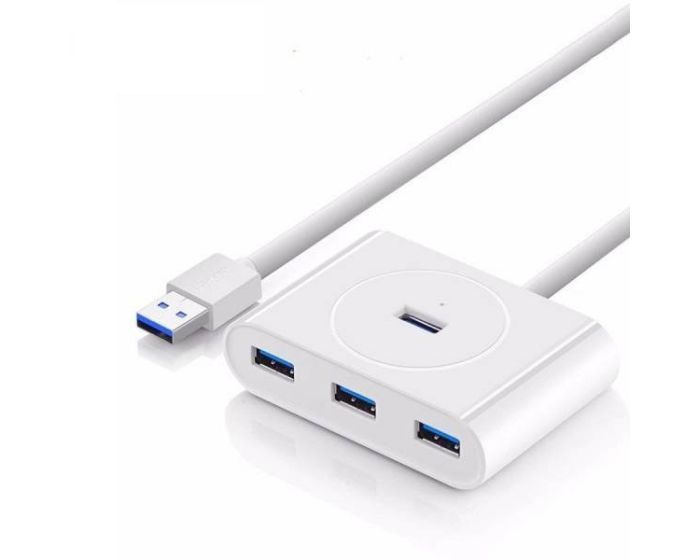 Ugreen USB 4-Ports Hub USB A to 4xUSB 3.0 Αντάπτορας 0.5m - White