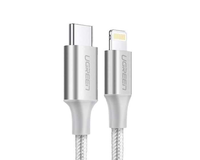Ugreen USB Type-C to Lightning MFI Cable (70523) Καλώδιο 1m - Silver