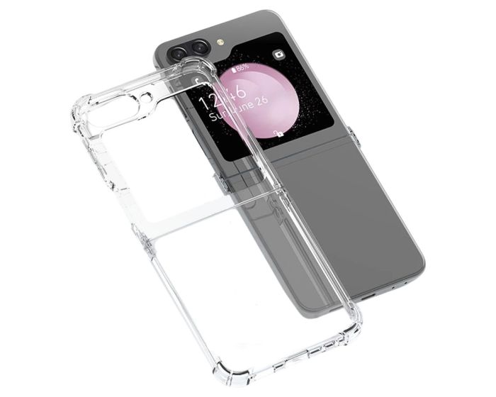 Ultra Clear Antishock Silicone Case Θήκη Σιλικόνης Διάφανο (Samsung Galaxy Z Flip6 / Flip7 FE)