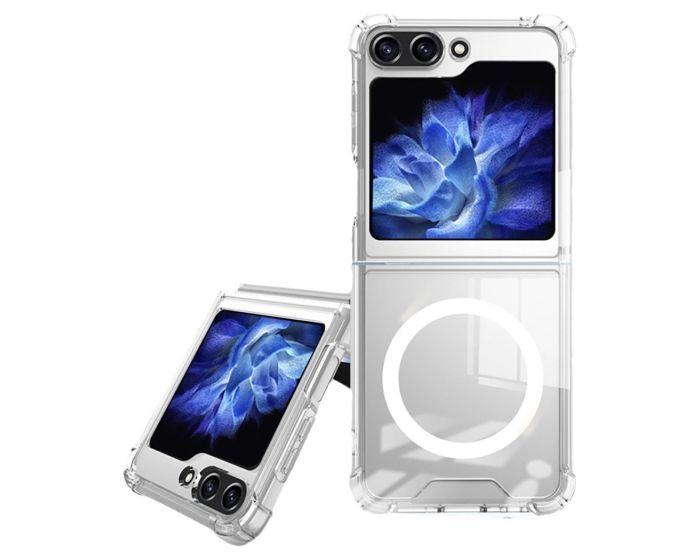 Ultra Clear MagSafe Antishock Silicone Case Θήκη Σιλικόνης Διάφανο (Samsung Galaxy Z Flip6 / Flip7 FE)