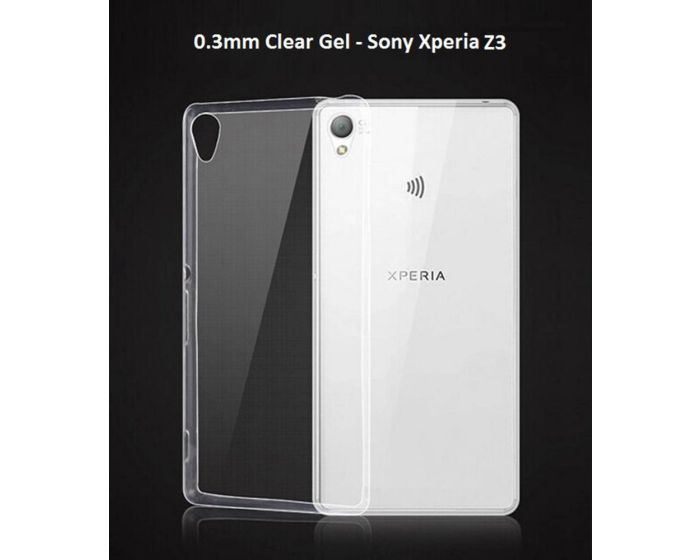 Ultra Thin 0.3mm Silicone Case Διάφανη (Sony Xperia Z3)