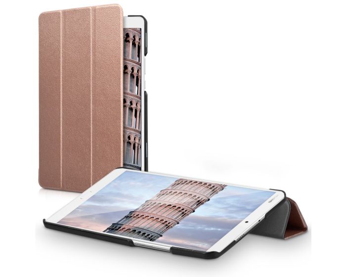KWmobile Ultra Slim Smart Cover Case (39607.81) με δυνατότητα Stand - Rose Gold (Huawei MediaPad M3 8.4'')