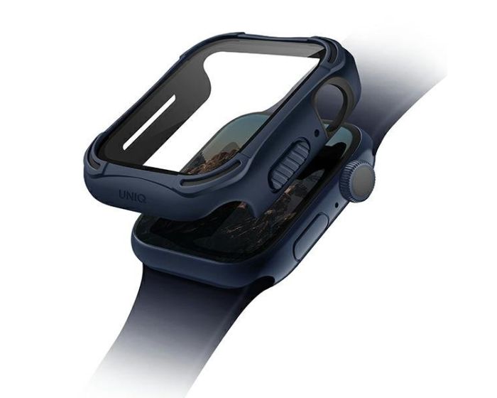 UNIQ Torres Antimicrobial Case with 9H Tempered Glass για Apple Watch 40mm (4/5/6/SE) - Nautical Blue